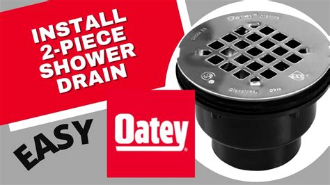 How To Install Oatey Shower Drain Install Oatey 2 Piece Shower Drain - YouTube